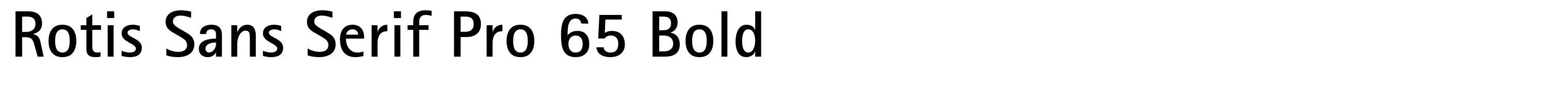 Rotis Sans Serif Pro 65 Bold